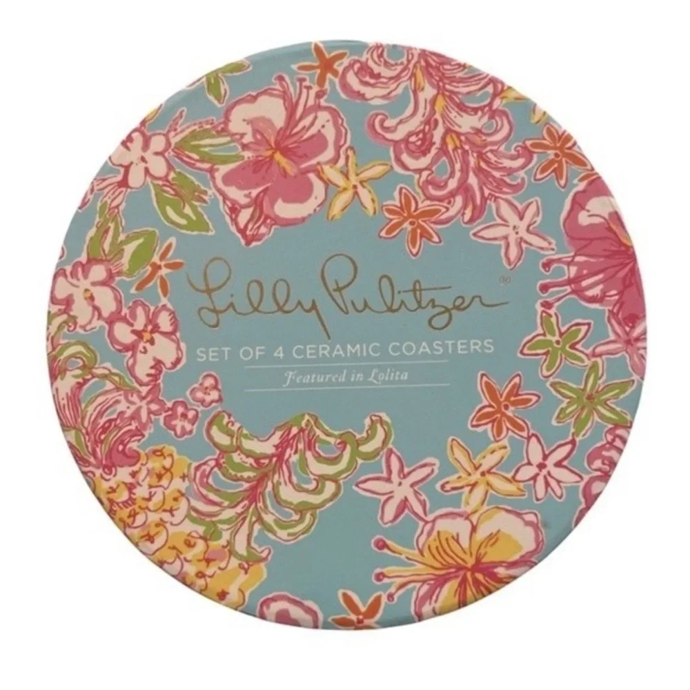 Lilly Pulitzer Ceramic Coaster Set